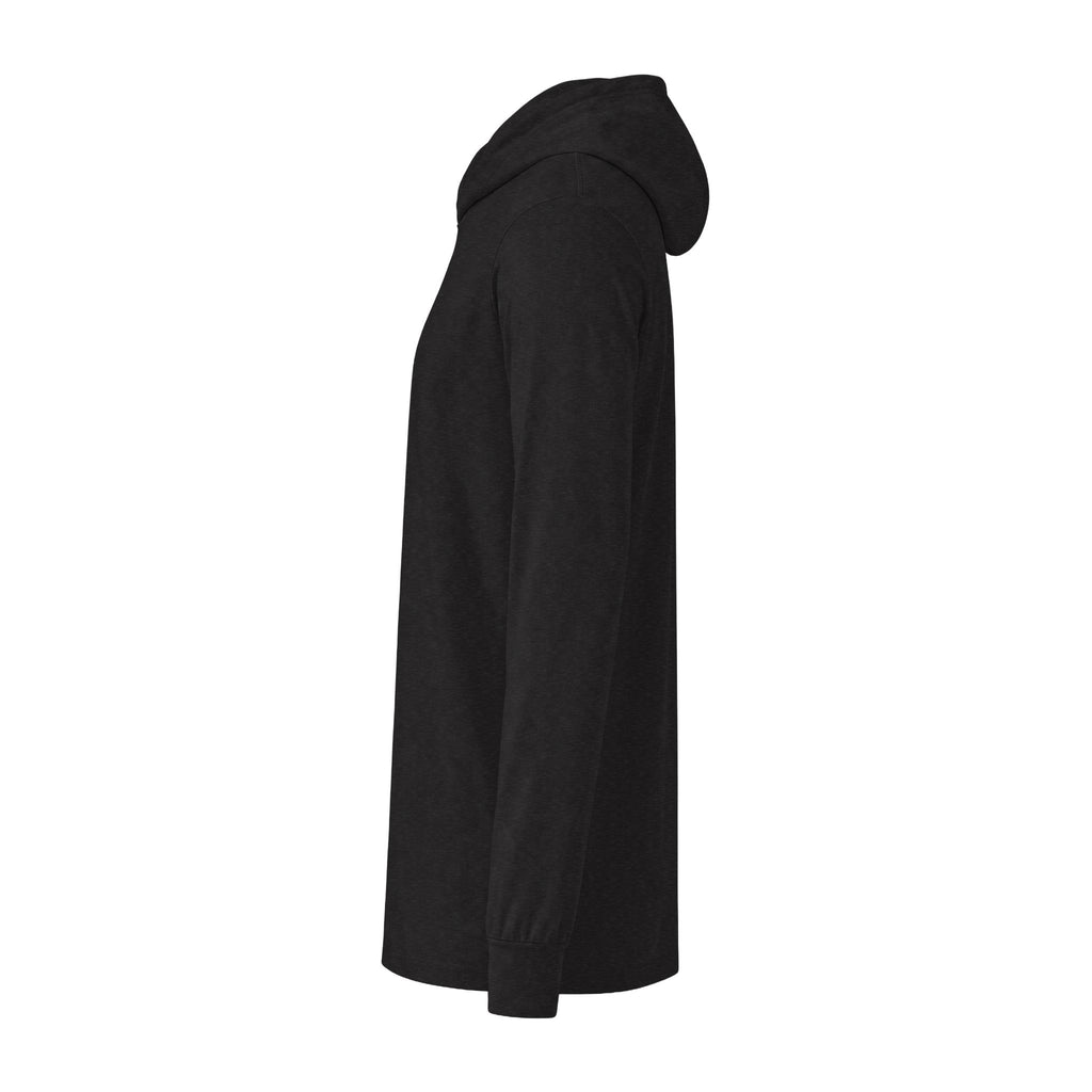 MBSS Corby Hooded Long Sleeve Tee — Minimal Chest Logo Long-Sleeve Hoodie Tee