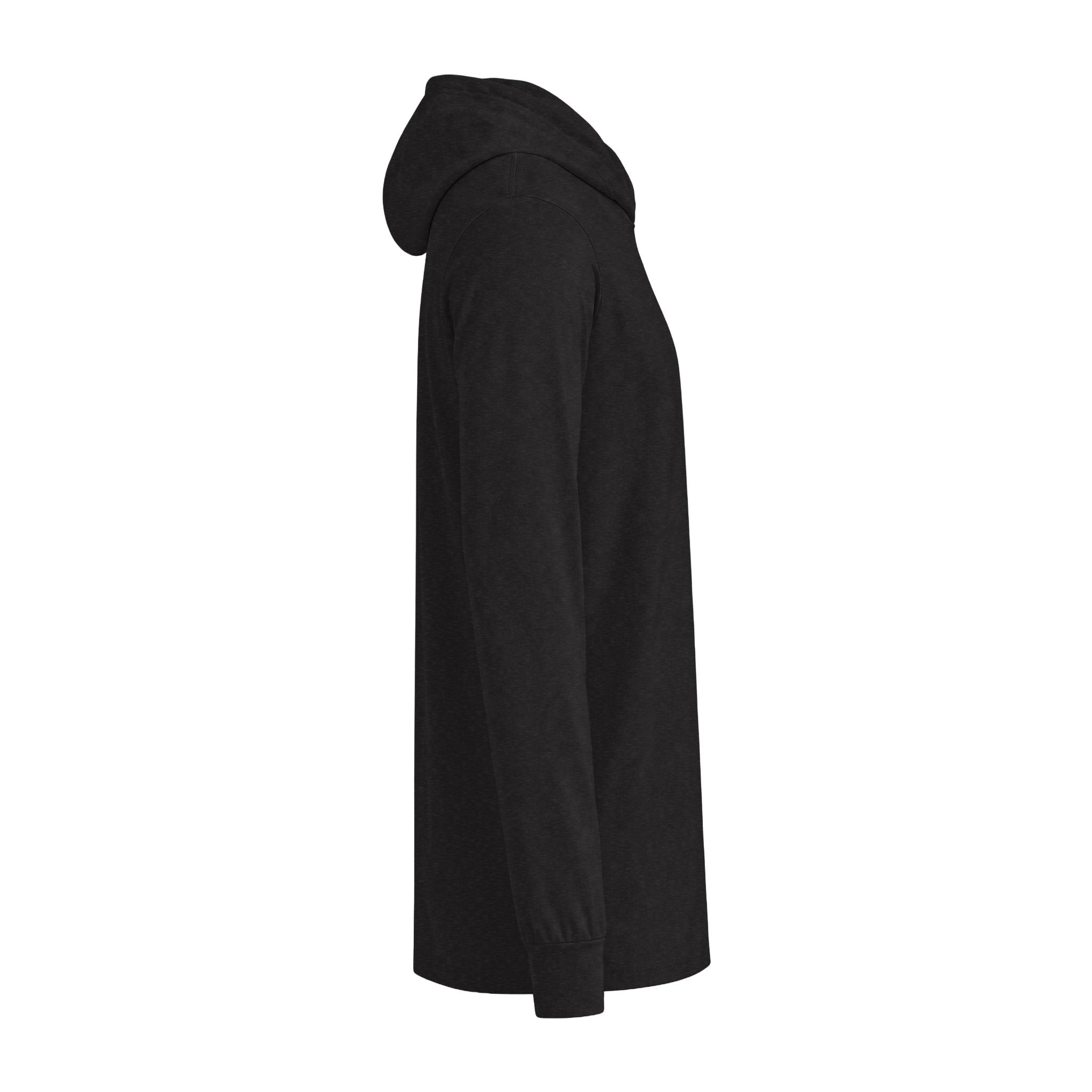 MBSS Corby Hooded Long Sleeve Tee — Minimal Chest Logo Long-Sleeve Hoodie Tee