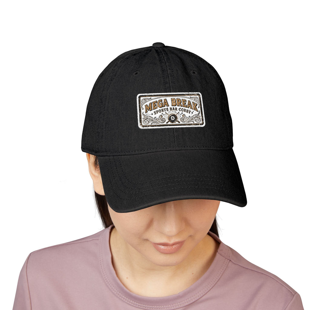 Vintage Patch Denim Hat — 'Mucho Break' Embroidered Baseball Cap