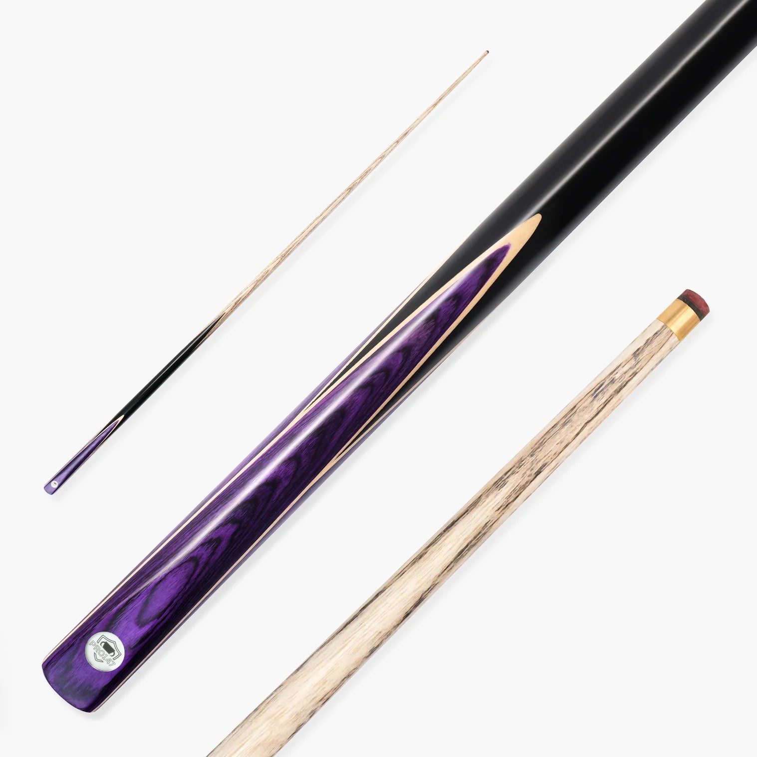 PRO147 Trident 57 Inch 1 Piece Ash Snooker and Pool Cue with 9.5mm Tip