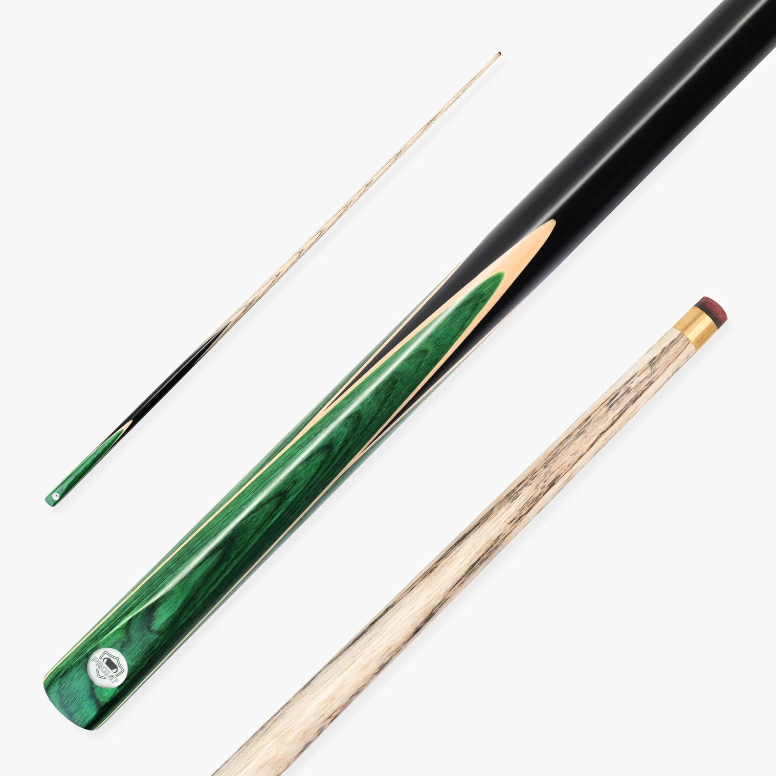 PRO147 Trident 57 Inch 1 Piece Ash Snooker and Pool Cue with 9.5mm Tip