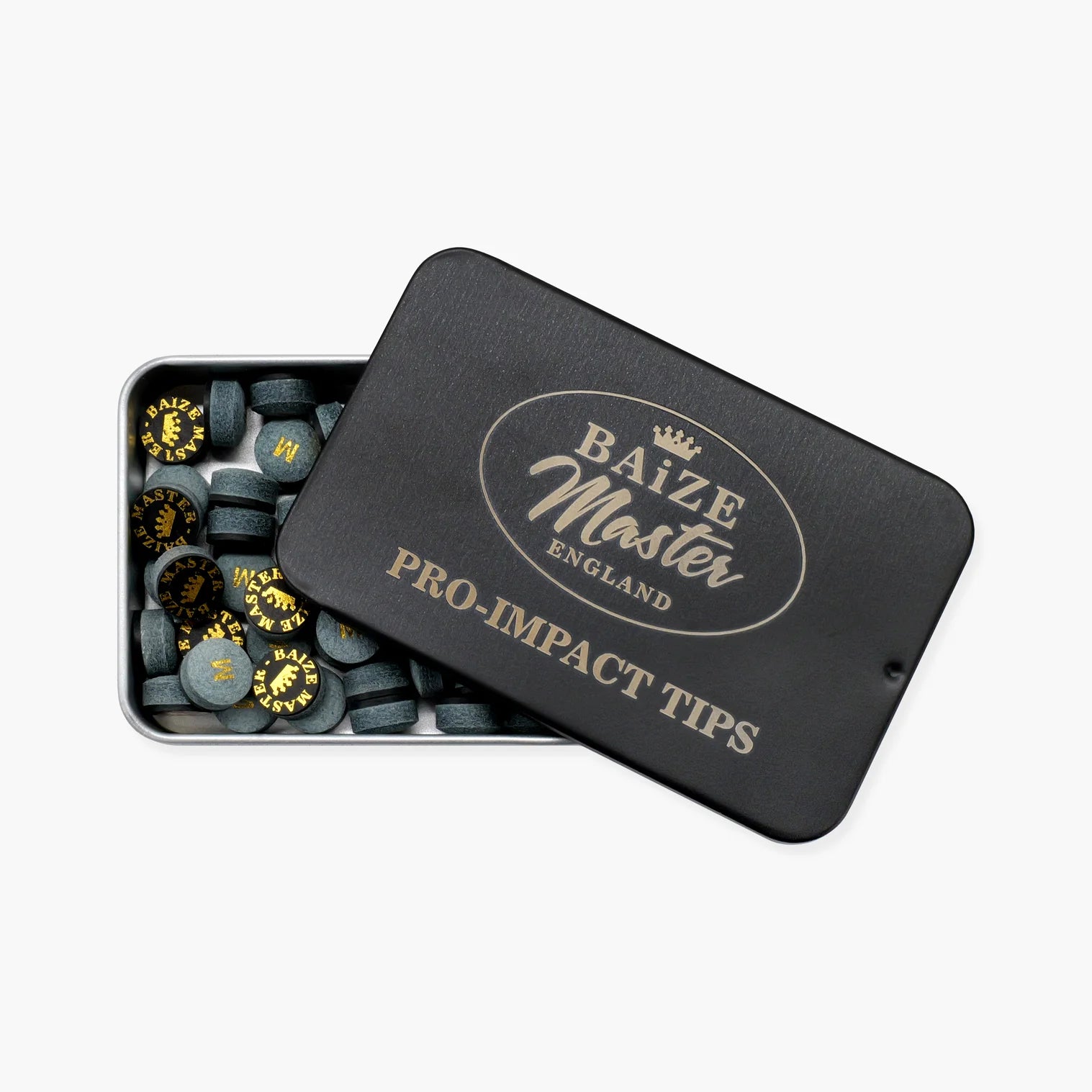 Baize Master PRO-IMPACT Professional 10mm Leather Backed Pressed Tips - Fitters Pack of 25