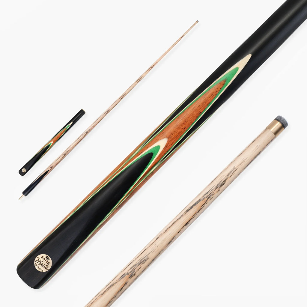 Baize Master Gold Series Marksman 3/4 Joint English Pool Cue with 8.5mm Baize Master Pro Impact Hybrid Tip