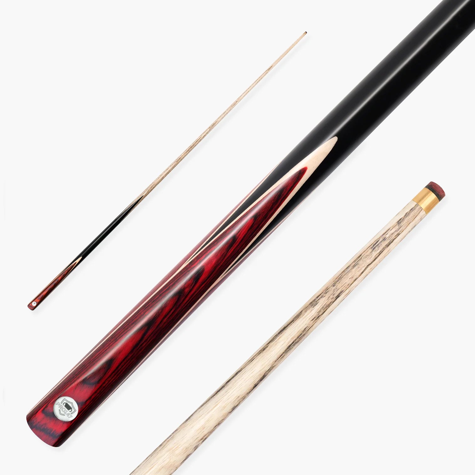 PRO147 Trident 57 Inch 1 Piece Ash Snooker and Pool Cue with 9.5mm Tip