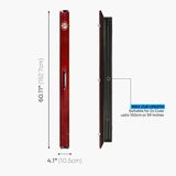 Baize Master Prestige 1 Piece 3 Slot Luxury Metal Cue Case - Holds 2 x 1 Piece Cues