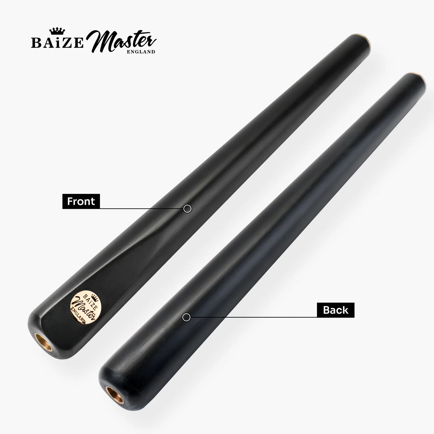 Baize Master Gold Series Marksman 3/4 Joint English Pool Cue with 8.5mm Baize Master Pro Impact Hybrid Tip