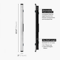 Baize Master Fusion One Piece 2 Slot Luxury Aluminium Cue Case with Trigger™ Lock – Holds 2 x One Piece Cues