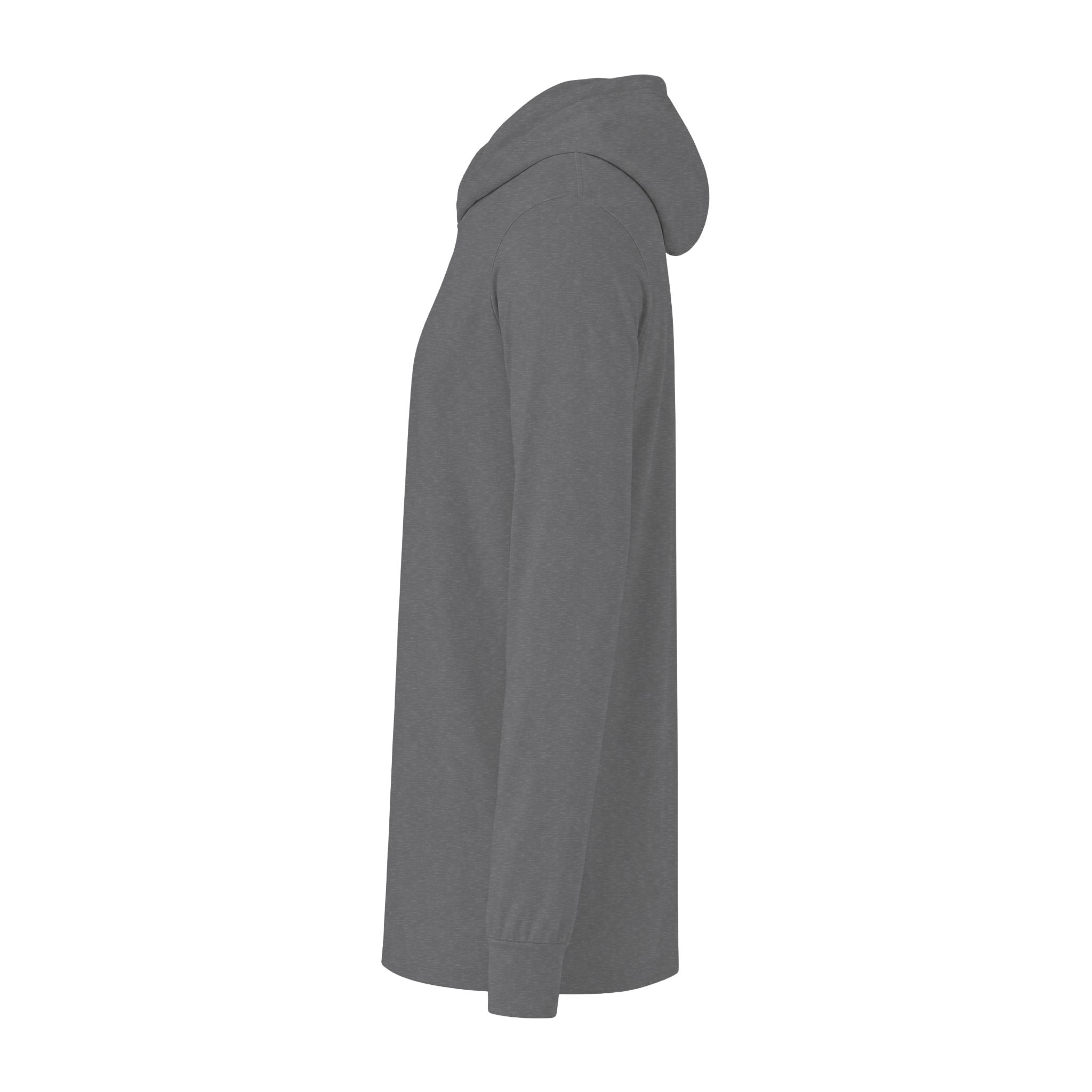 MBSS Corby Hooded Long Sleeve Tee — Minimal Chest Logo Long-Sleeve Hoodie Tee