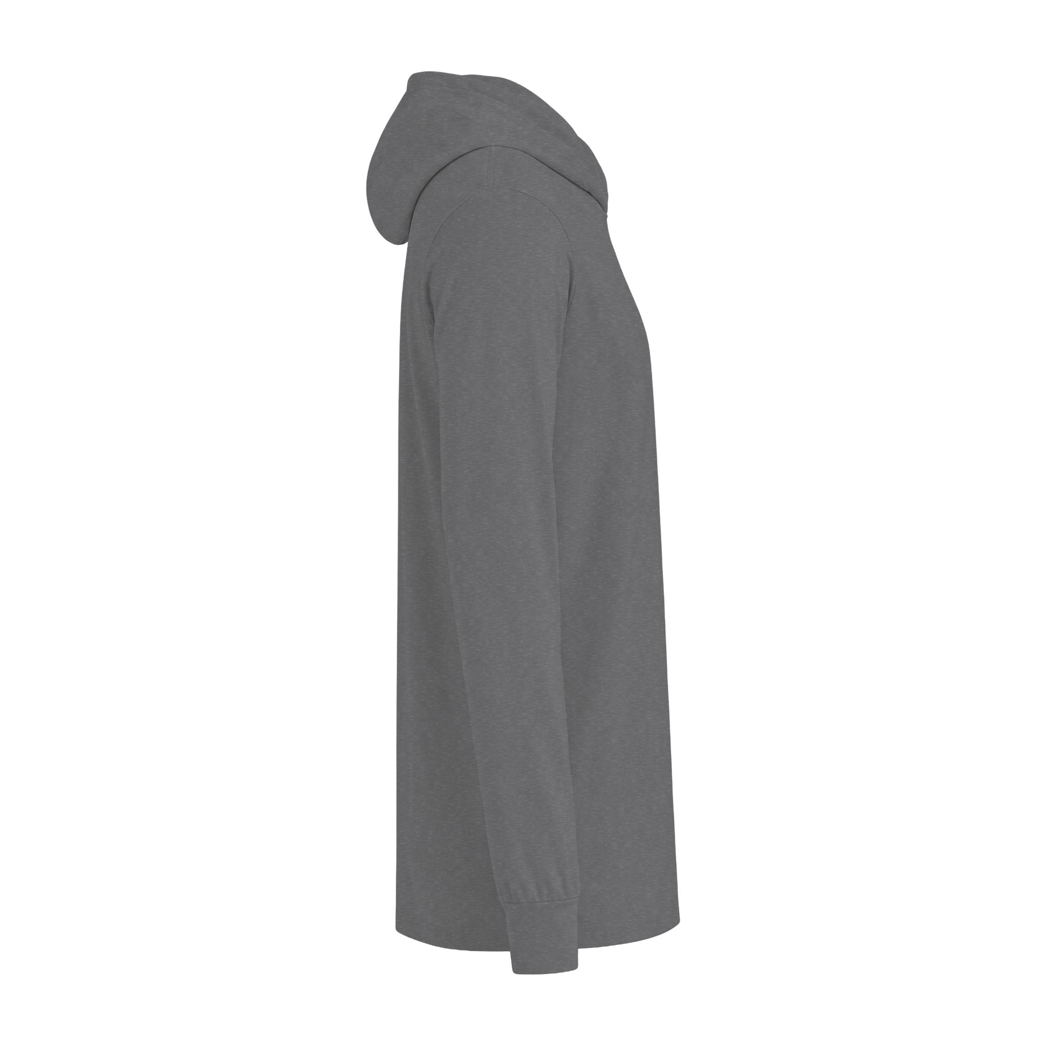 MBSS Corby Hooded Long Sleeve Tee — Minimal Chest Logo Long-Sleeve Hoodie Tee