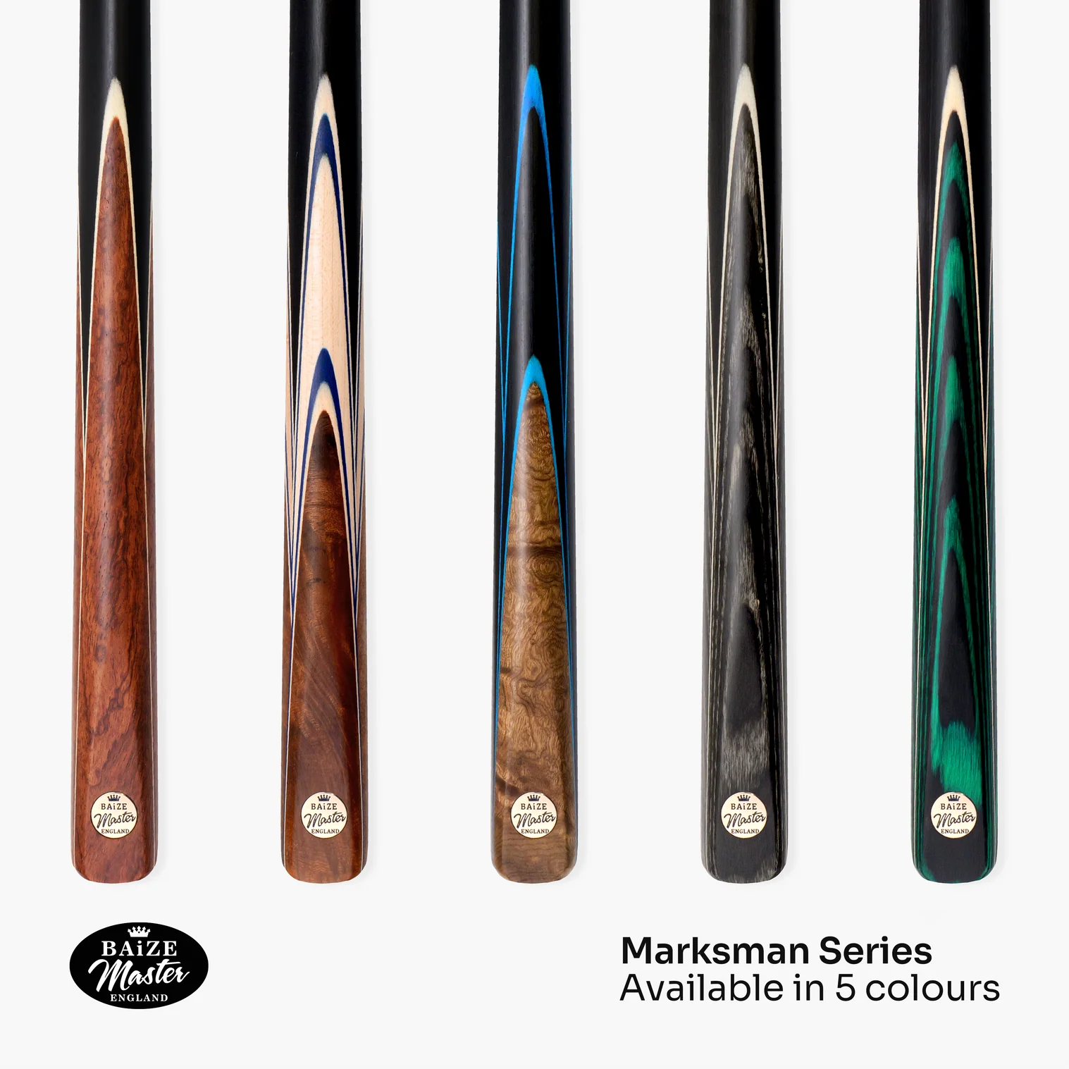 Baize Master Gold Series MARKSMAN English Pool Cue - 8.5mm Tip