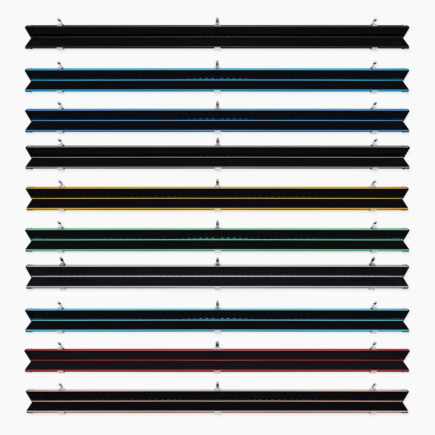 Baize Master SATIN LINE 1pc Luxury Aluminium Cue Case - Holds 2 x 1pc Cues
