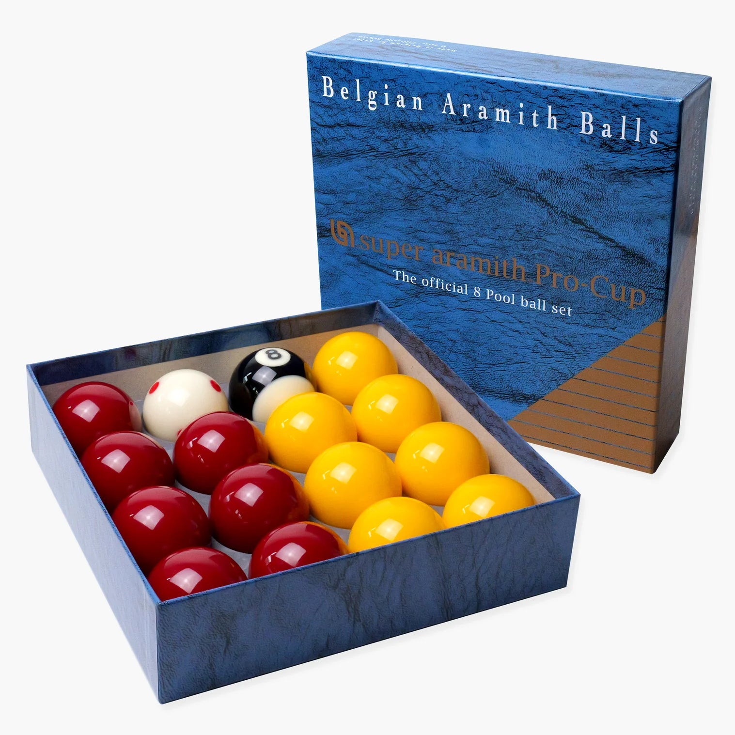Aramith PRO CUP RED & YELLOW 2 Inch Pool Balls