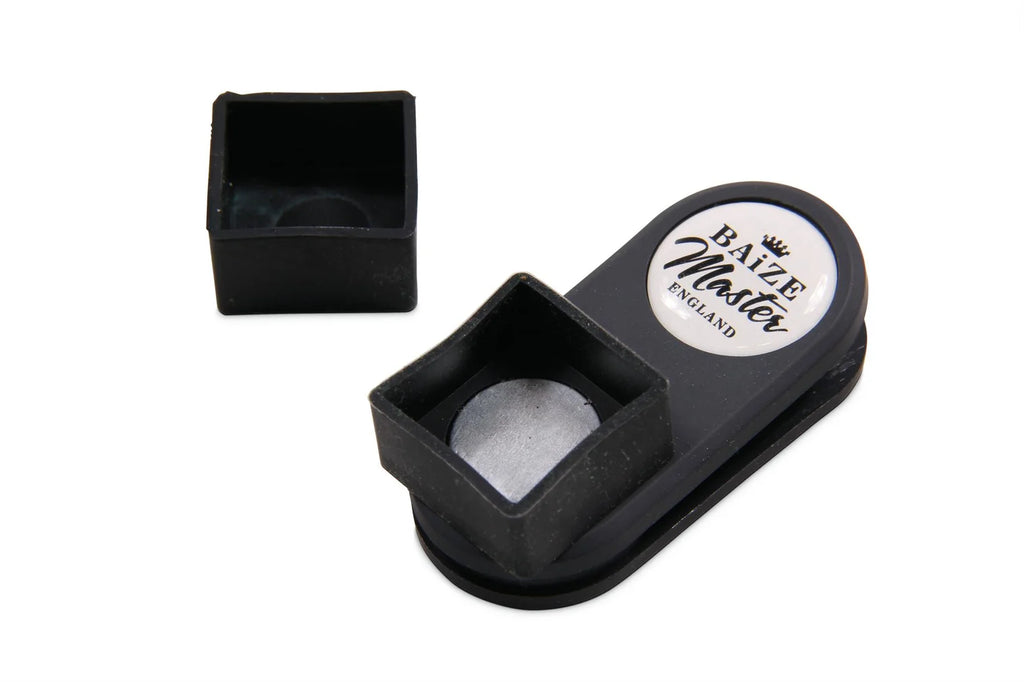 Baize Master T-MAG Double Magnetic Square Rubber & Round Rubber Taom Snooker Pool Chalk Holder with Pocket Clip Action - includes Protective Chalk Covers