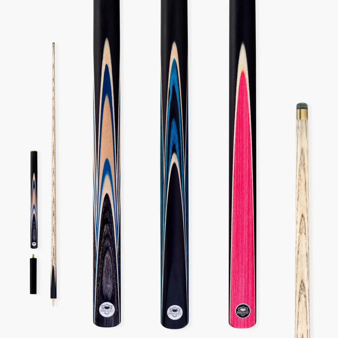 PRO147 Pearl Series 57" 3/4 Joint Snooker and Pool Cue 9.5mm Tip