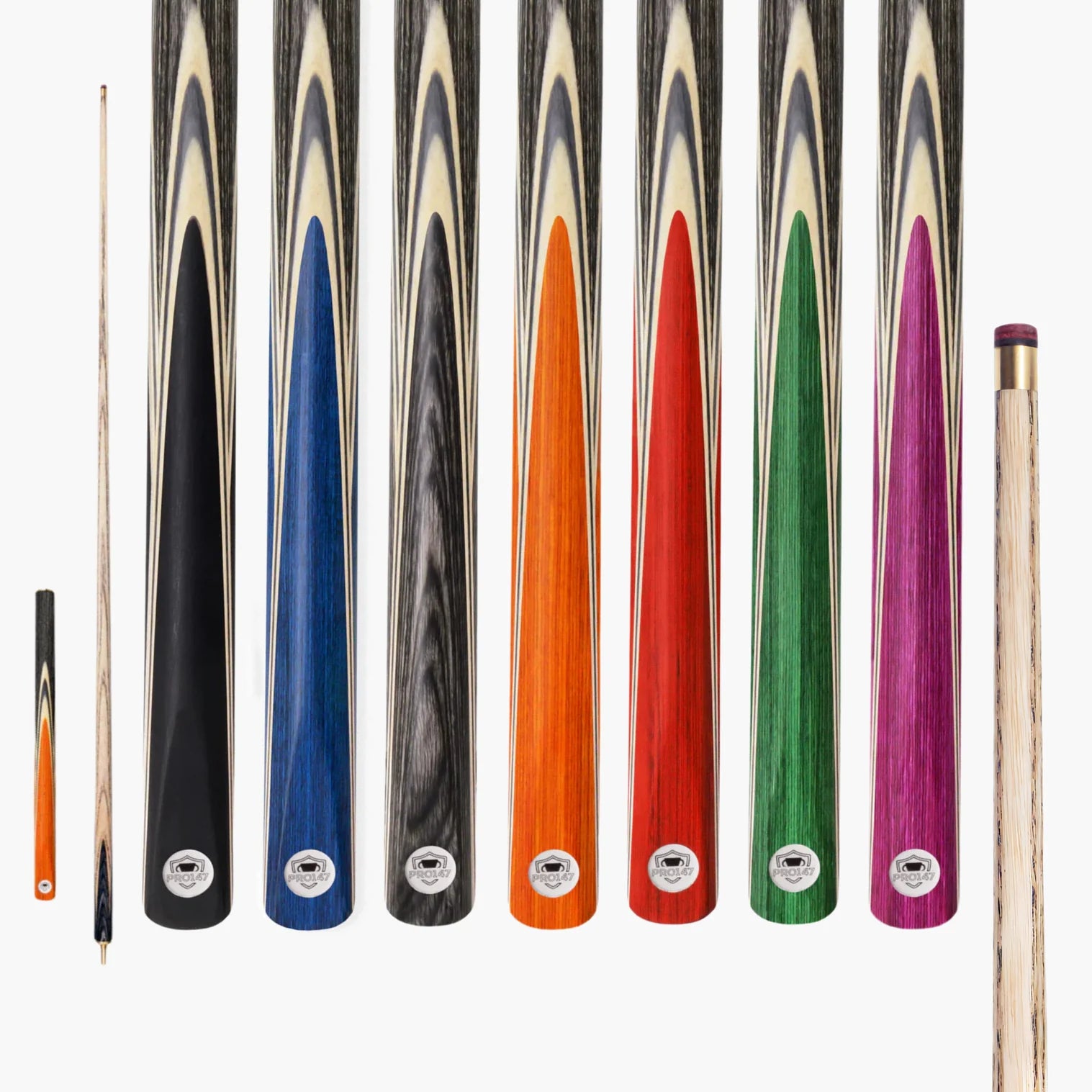 PRO147 TRIUMPH 3/4 Joint Premium Ash Snooker and Pool Cue with 9.5mm Professional Layered Tip