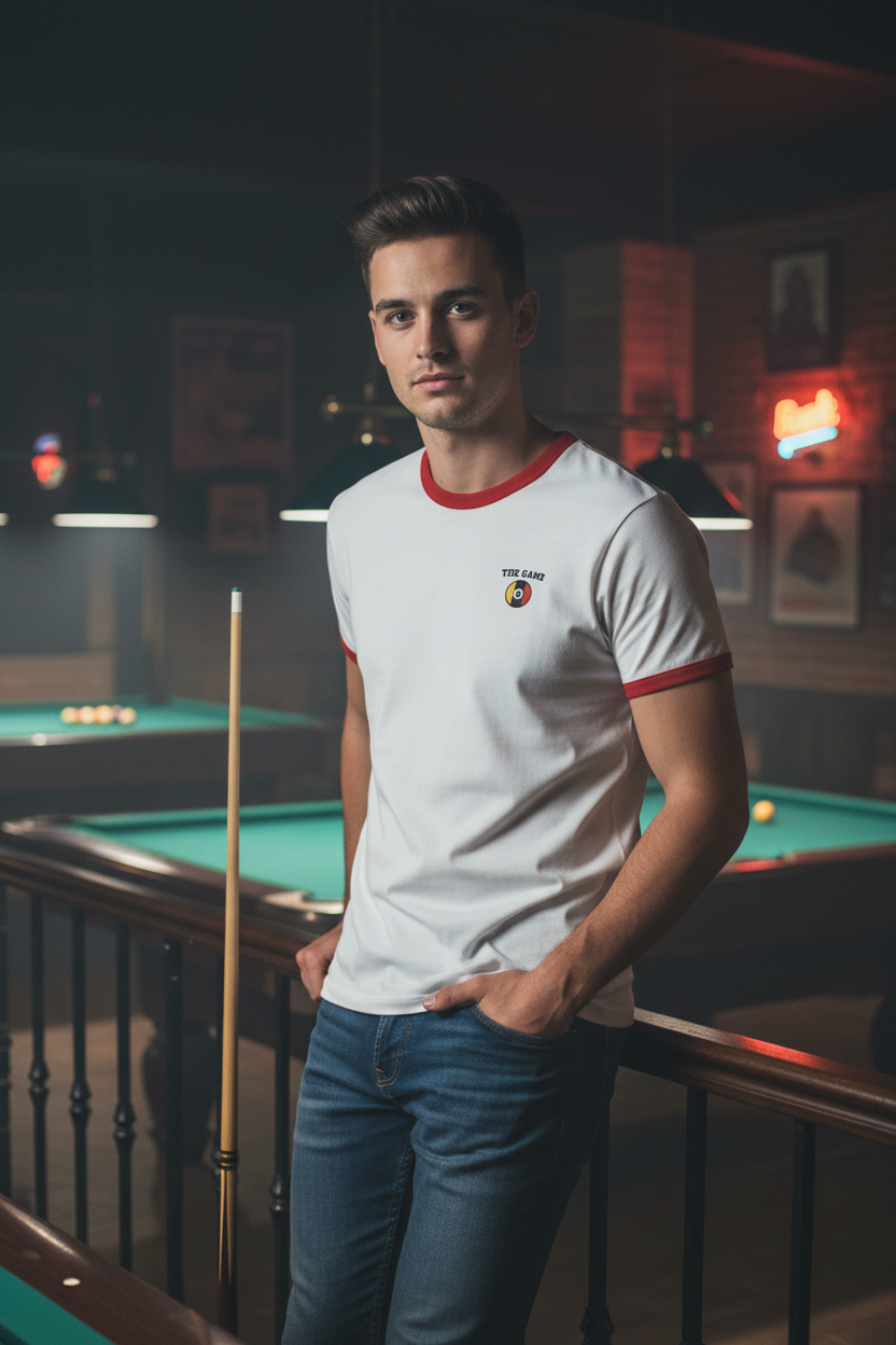 The Game Ringer Tee - Model Shot